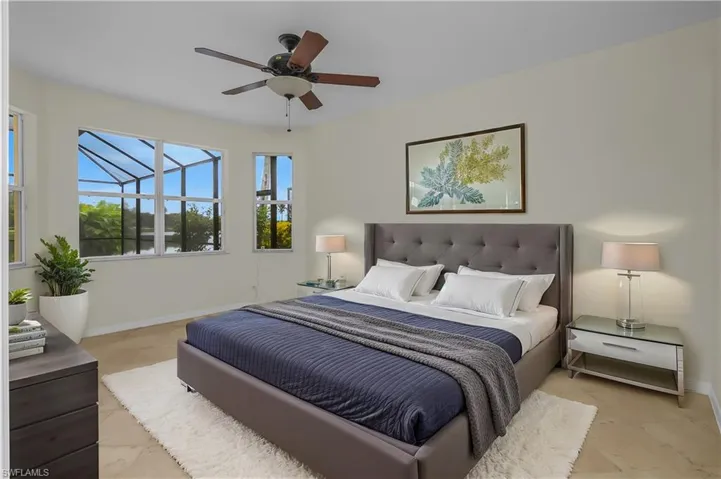 Virtual Staged Master Bedroom