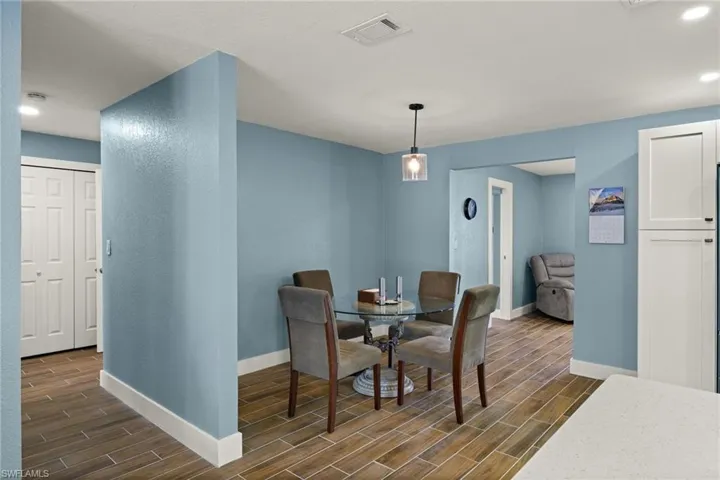 View of dining space