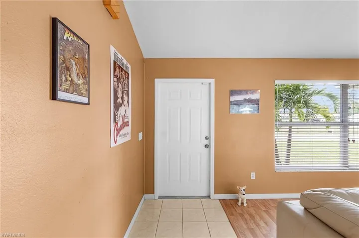 View of tiled entryway
