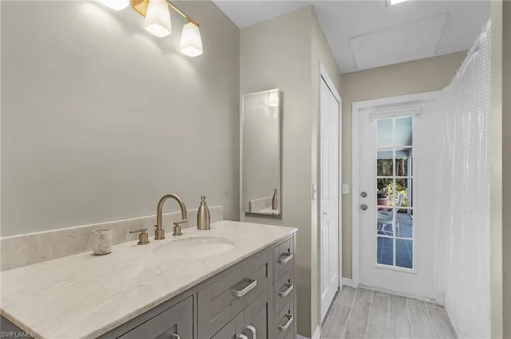 Bathroom featuring vanity