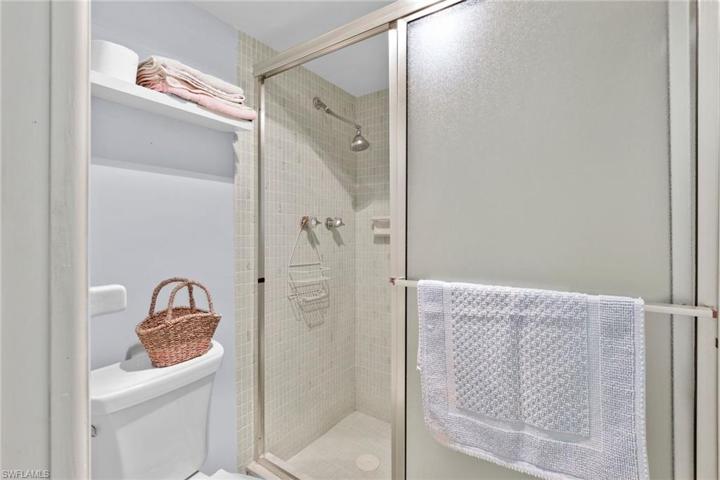Shower in primary bath.