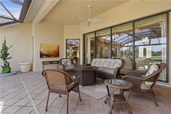 More covered space to relax poolside