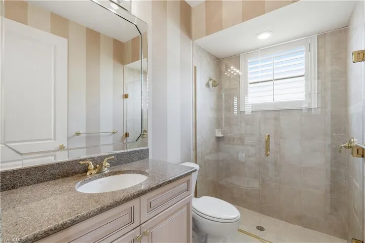 Beautifully appointed guest bathroom.