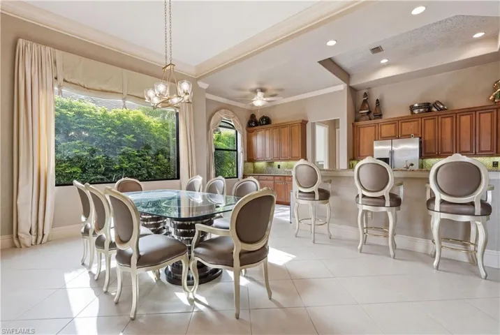 A grand dining area designed for memorable gatherings.