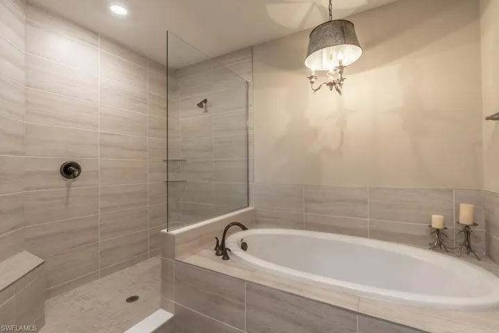 Primary Bath separate tub and shower