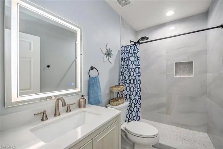 Another view of renovated 2nd bath!