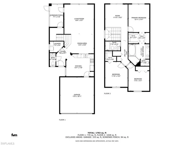 1st and 2nd floor