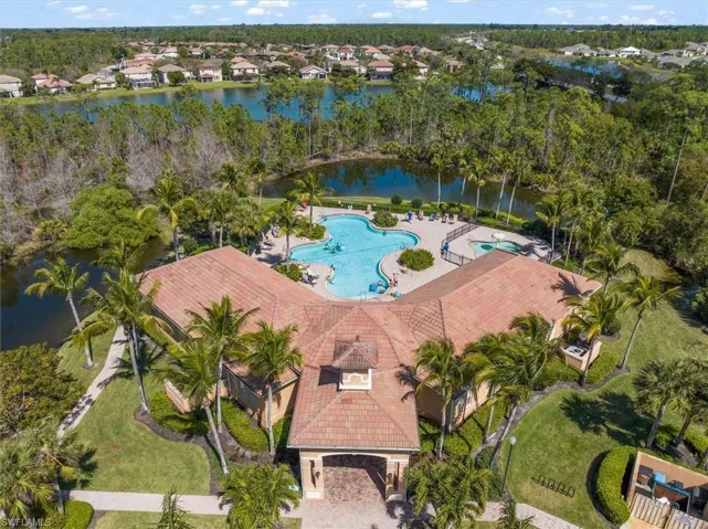 Aerial view of Clubhouse and Pool!