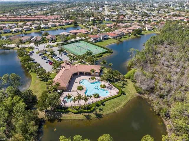 Aerial view of community amenities!