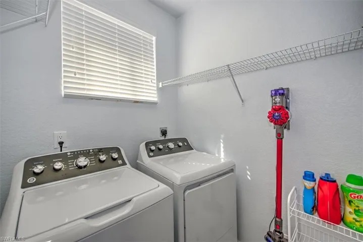 Laundry room with new washer - dryer!