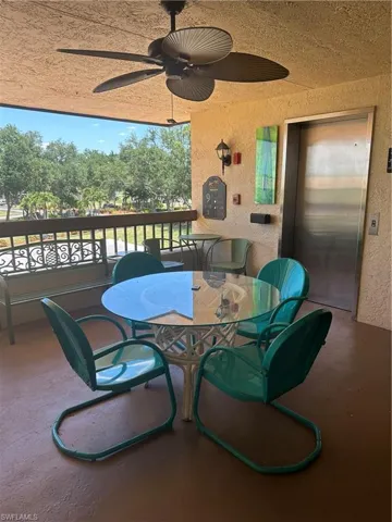 Front porch area outside Elevator Entrance
