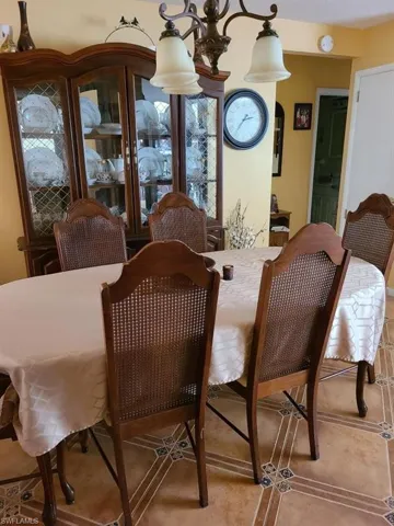 View of dining room