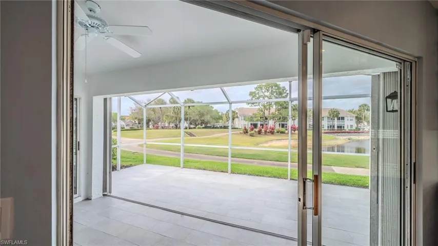 Kitchen over looking lanai water & golf course view