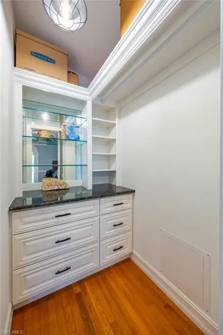 Custom walk in closet in bedroom 3