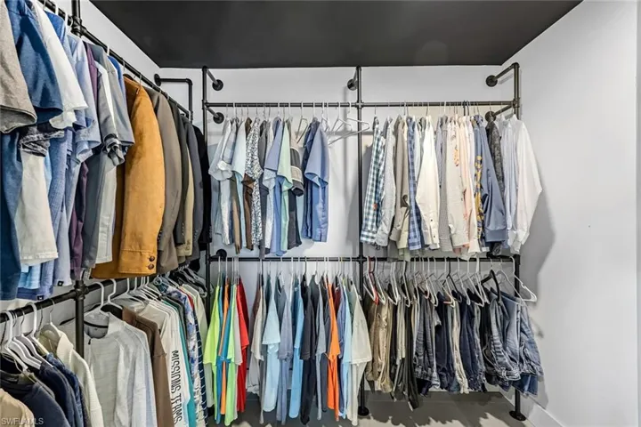 View of spacious closet