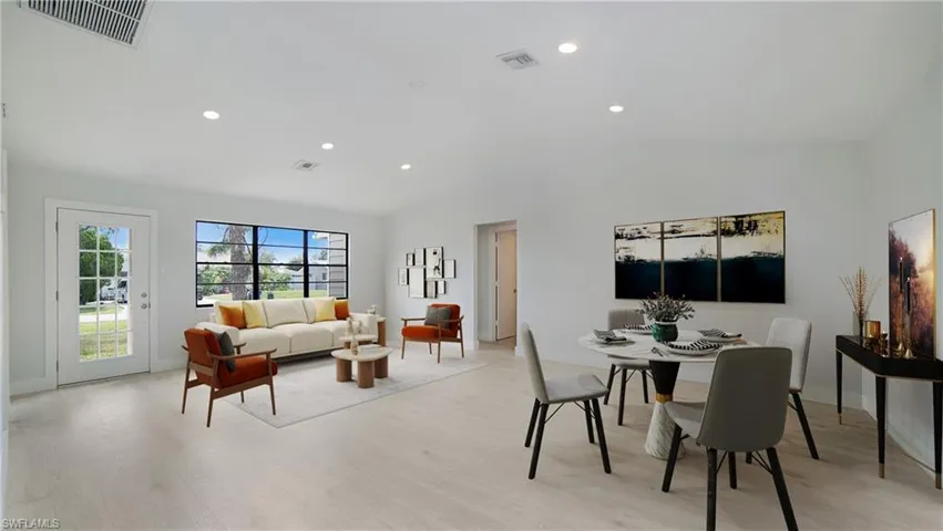 Entering the front door is a sight to behold. The open floor plan allows for nearly endless decorating. It would be impossible to miss your beautiful backyard and know that you are home!!