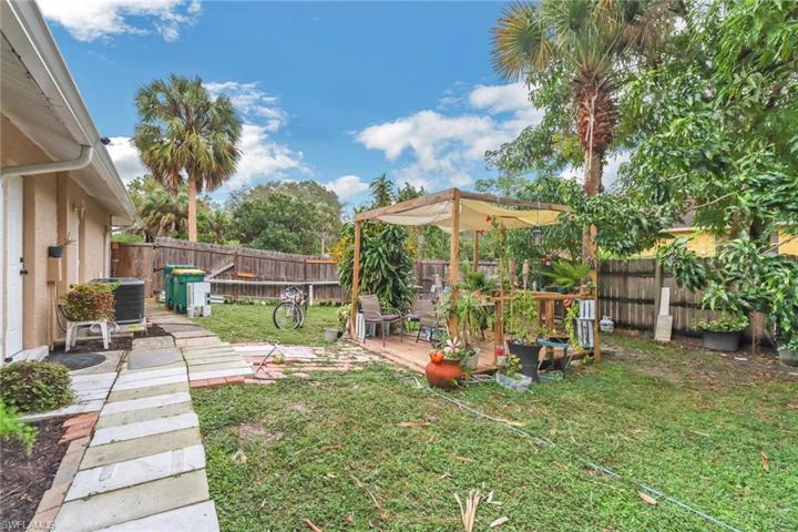 Side of Home with mango and Avocado trees