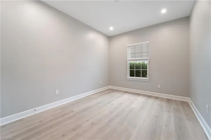 Empty room featuring light hardwood / wood-style floors