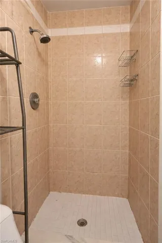 Bathroom with a stall shower