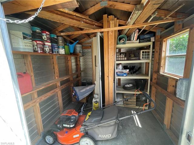 Inside of Backyard Shed