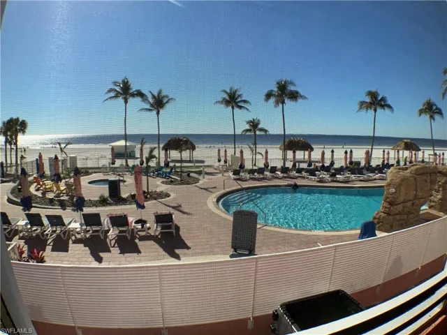 Balcony View of  Pool and Beach
