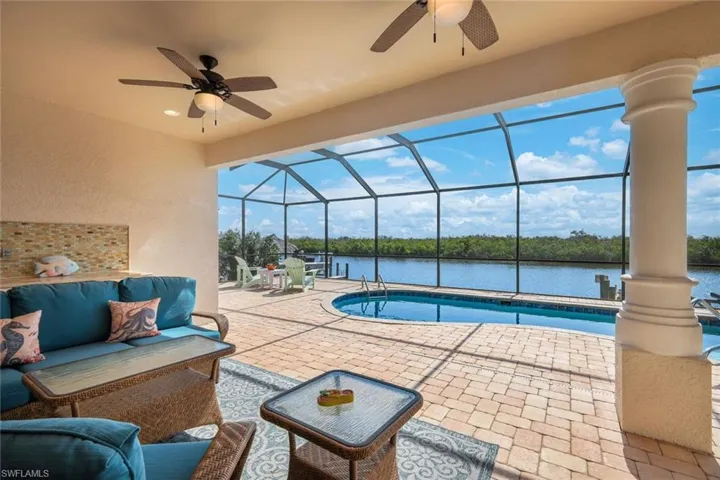 Spacious, screened lanai and pool area