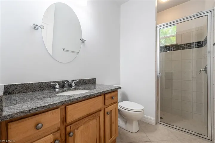 Full bathroom downstairs for guests and 2nd bedroom