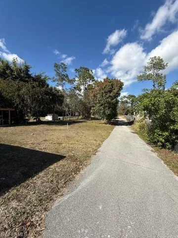 View of backyard