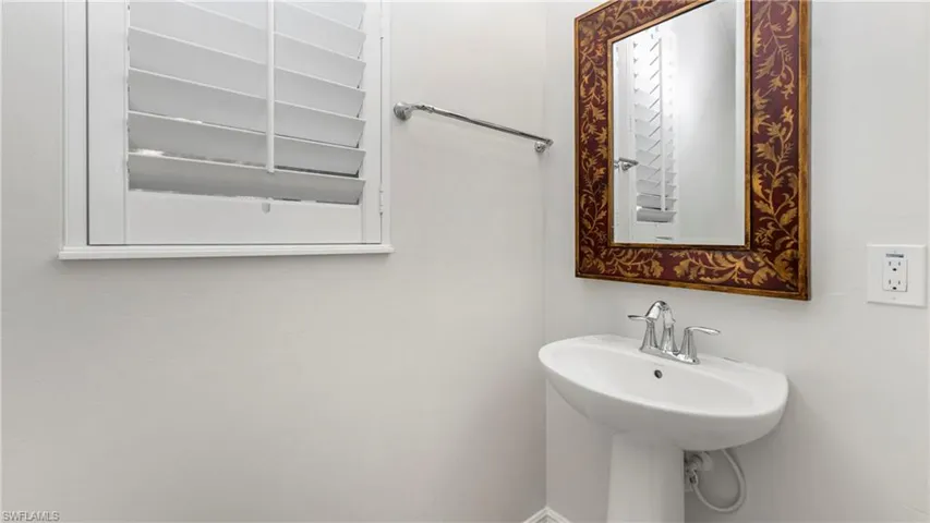 Bathroom with baseboards