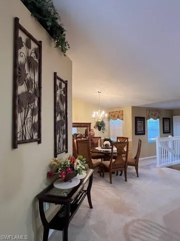 Area near the breakfast bar.