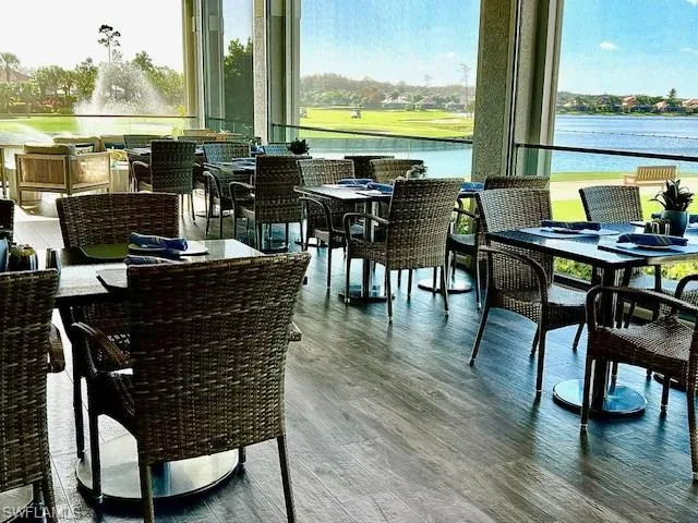 Outside seating at the Sunset Grille