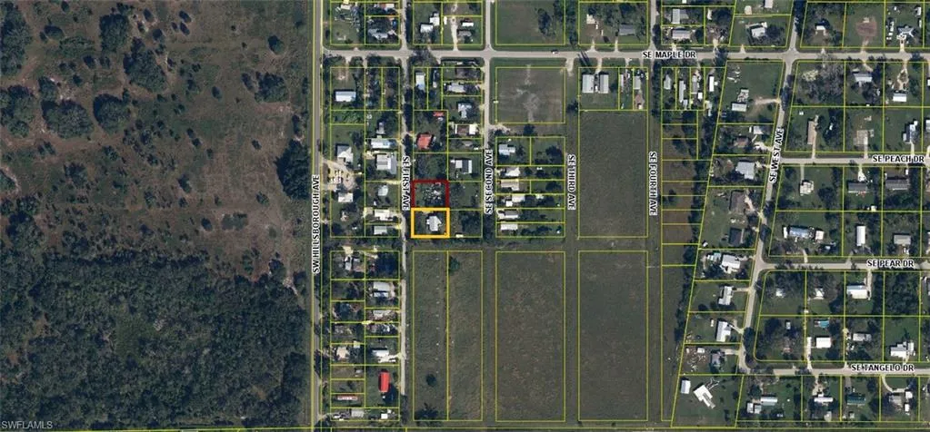 Aerial Survey Map. Illustrating the property's boundaries and surrounding parcels
