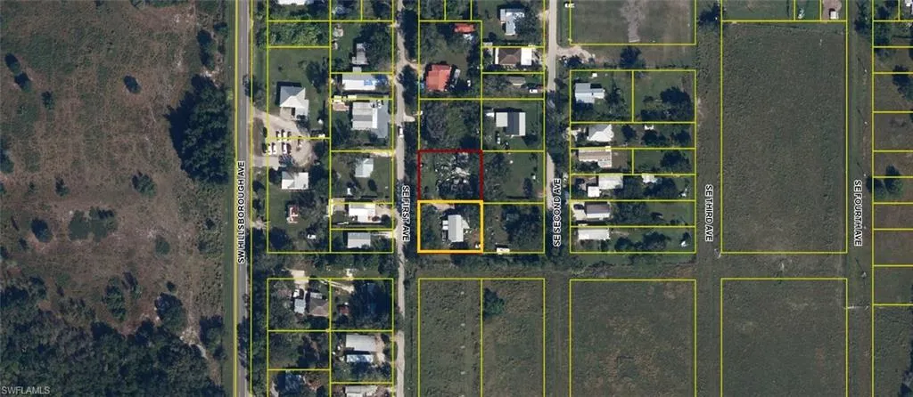 Aerial Property Map. Displaying the property boundaries and surrounding land parcels