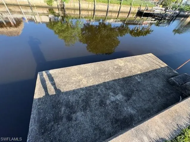 Dock with a water view