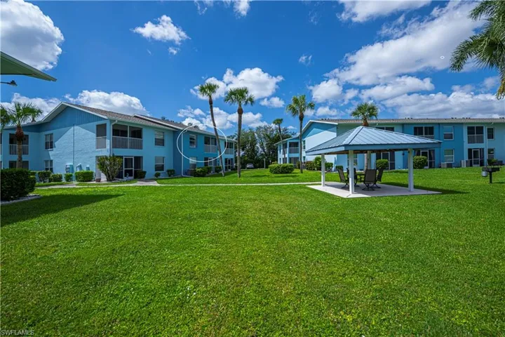 Surrounding community featuring a yard, a gazebo, and a patio area
