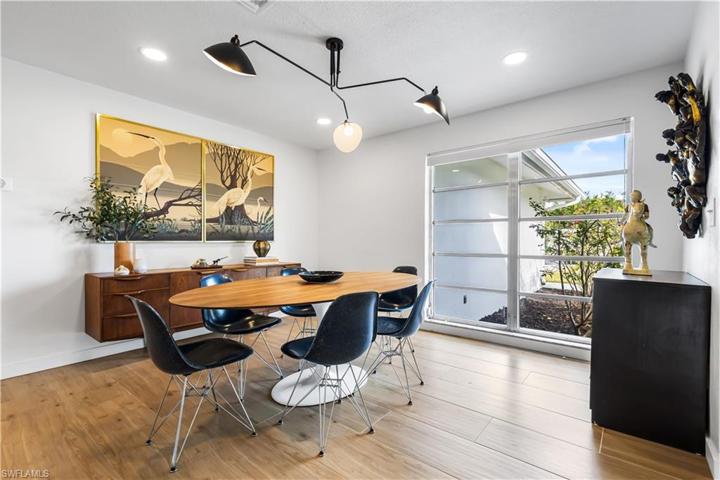 Lots of natural light splills in to this home.