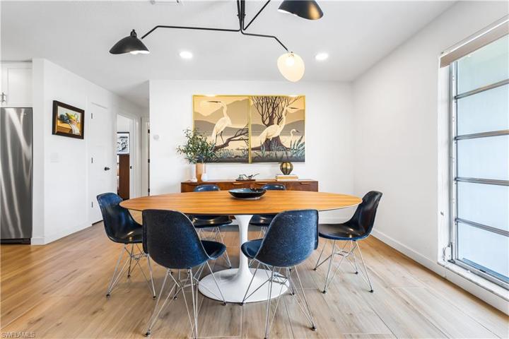 Glorious dining space.