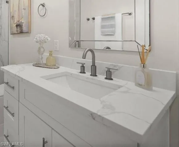 New vanity in main bath to be installed.