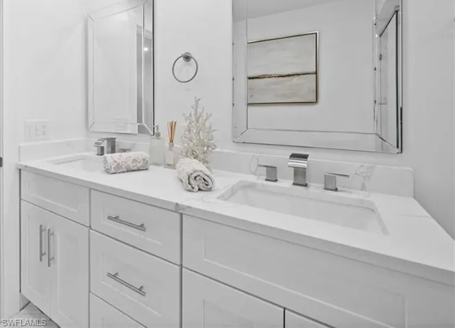 New double vanity in Master bath to be installed