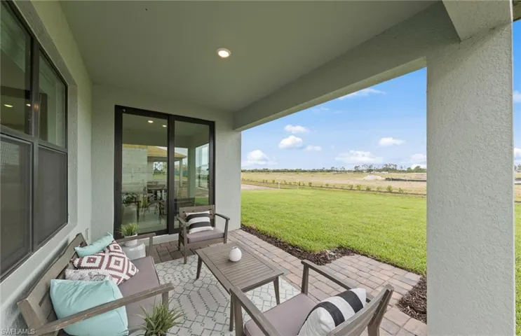 Photos of the actual home with some staged furnishings.