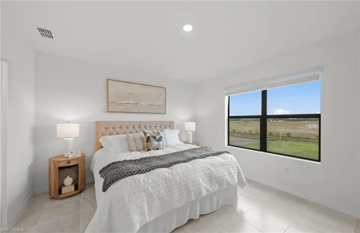 Photos of the actual home with some staged furnishings.