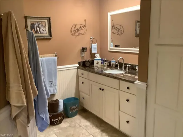 Master bath vanity