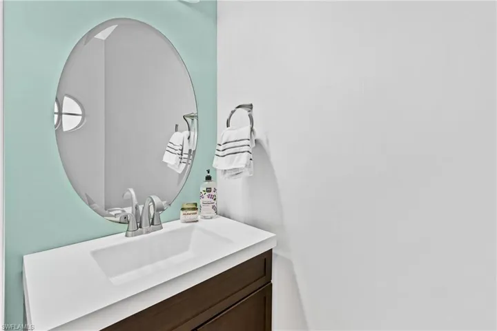 Bathroom featuring vanity