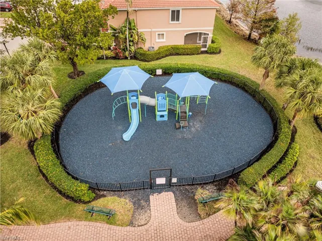 Birds eye view of property