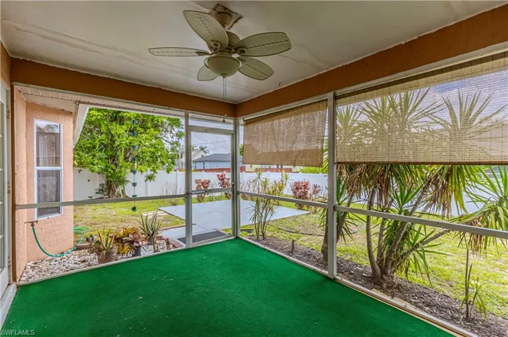 Screened in Lanai out to backyard