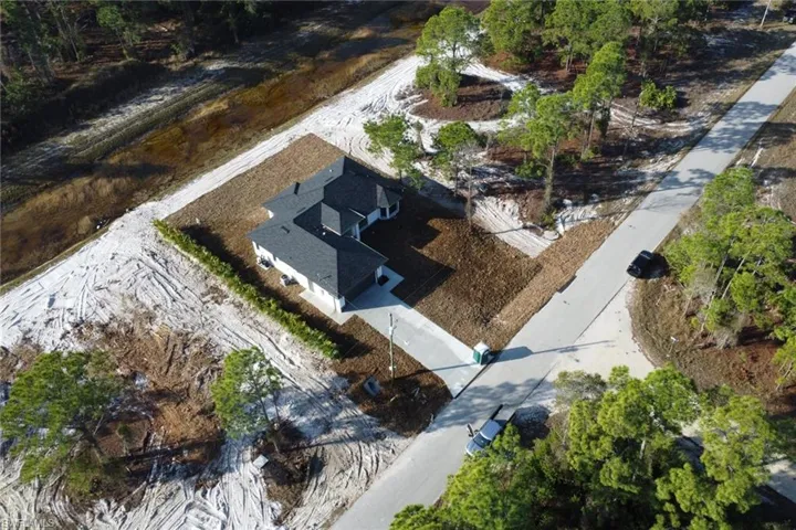 View from above of property
