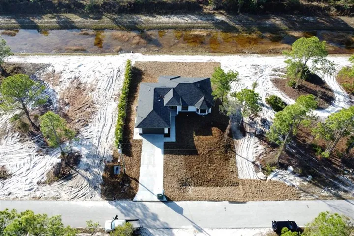 View from above of property