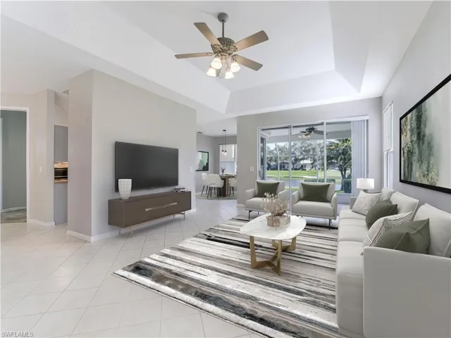 Virtually staged furnishings