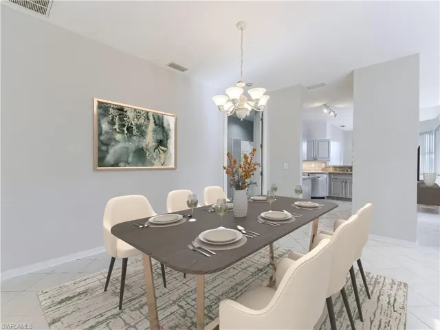 Virtually staged furnishings