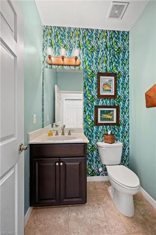 Half bath on first floor